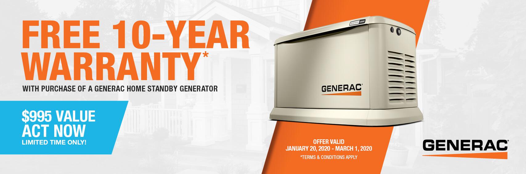 Homestandby Generator Deal | Warranty Offer | Generac Dealer | Pell City, AL